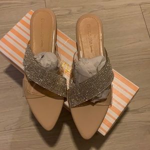 New Carina Cross Strap Sandels